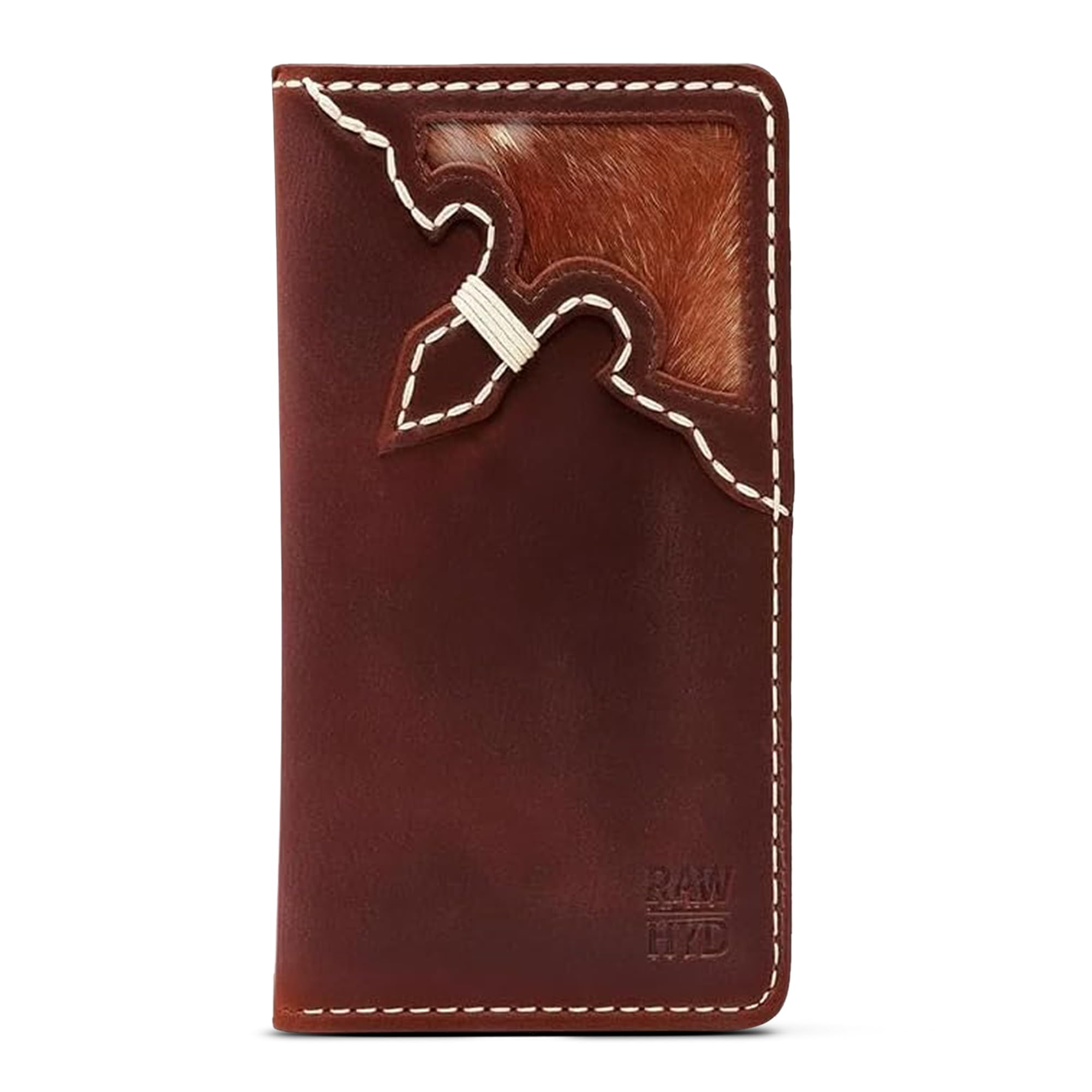 Amazon.co.jp: RAW HYD フルグレインレザー メンズ 長財布, Western 