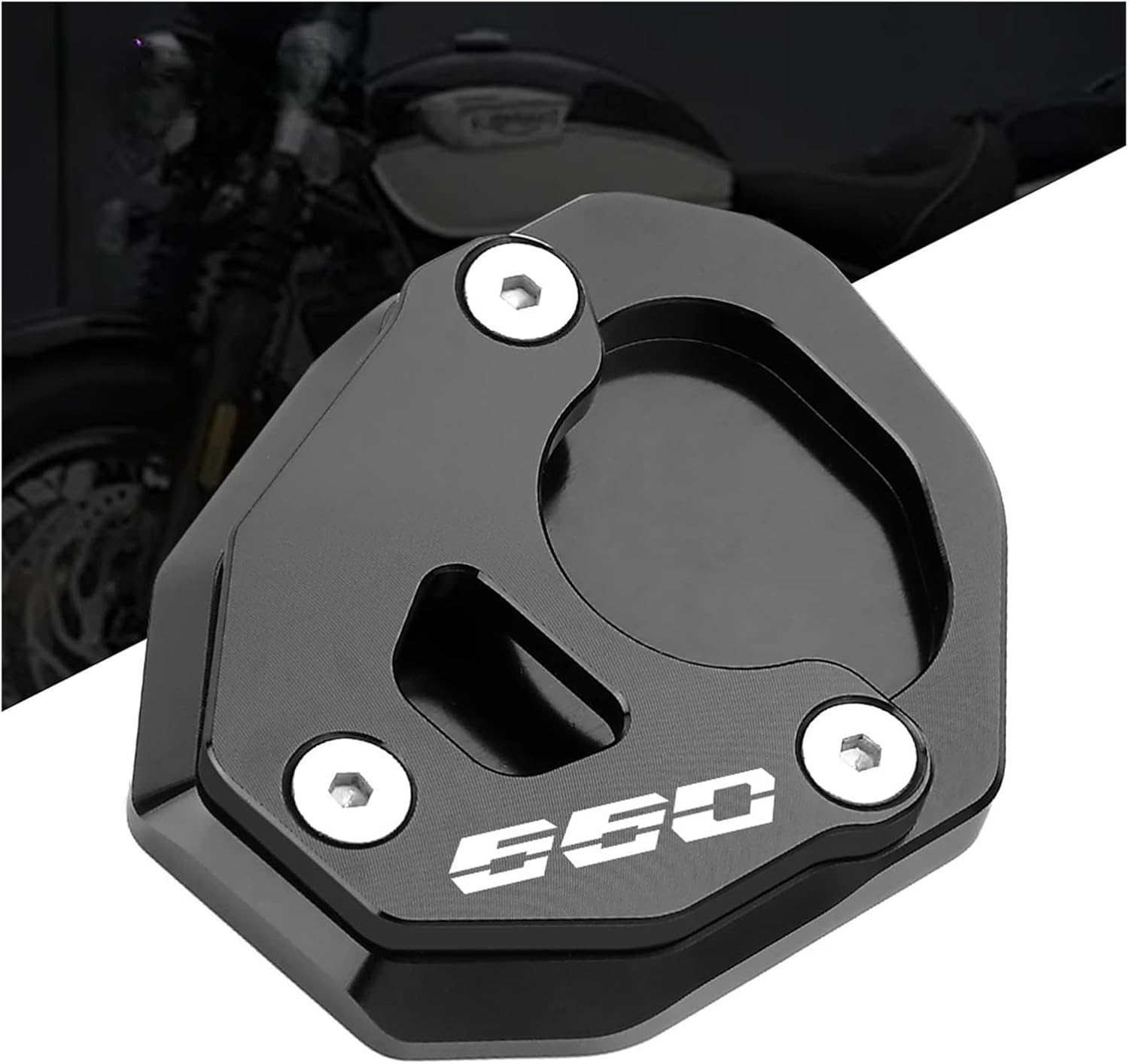 Motorcycle Kickstand Enlarge Plate For Tr&iumph Trident660 Daytona 660 2021-2023 2024 CNC Accessoris Motorcycle Side Stand Extended Support Pad