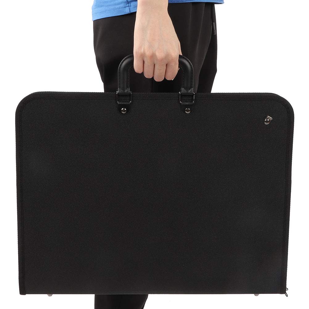 Wakects Borsa Portafogli per Cartone da Pittura A3, Multifunzionale in Tela e PVC, per Tavolo da Disegno e Schizzo
