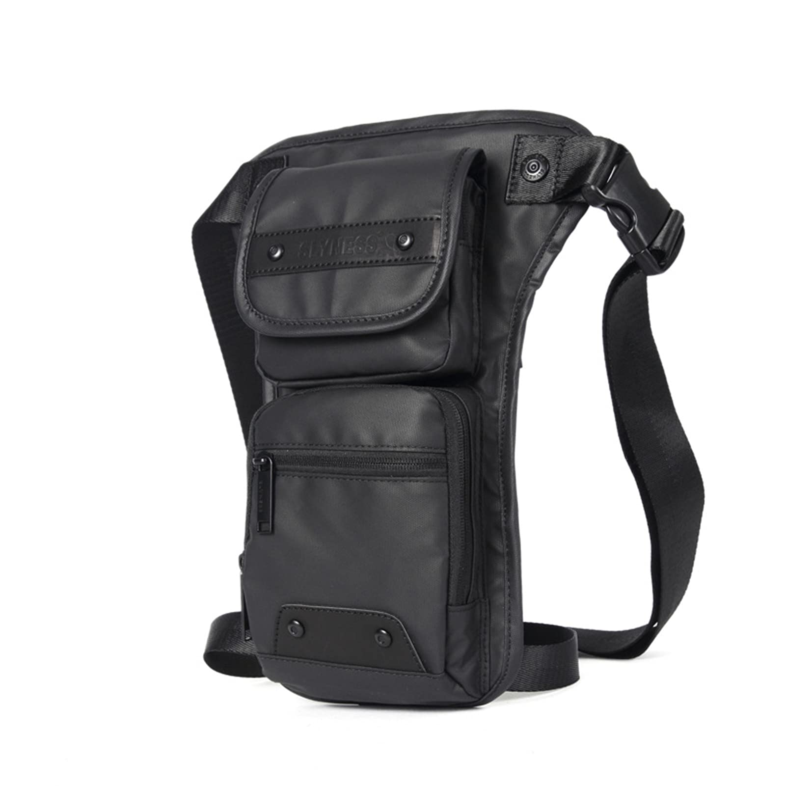 Drop Leg Bag for Men Women, Thigh Bags Oxford Waterproof Motorcycle Bike Waist Fanny Pack Mens Multi-Function Outdoors Travel Sports Riding Cycling Fishing Camping Hiking,Black