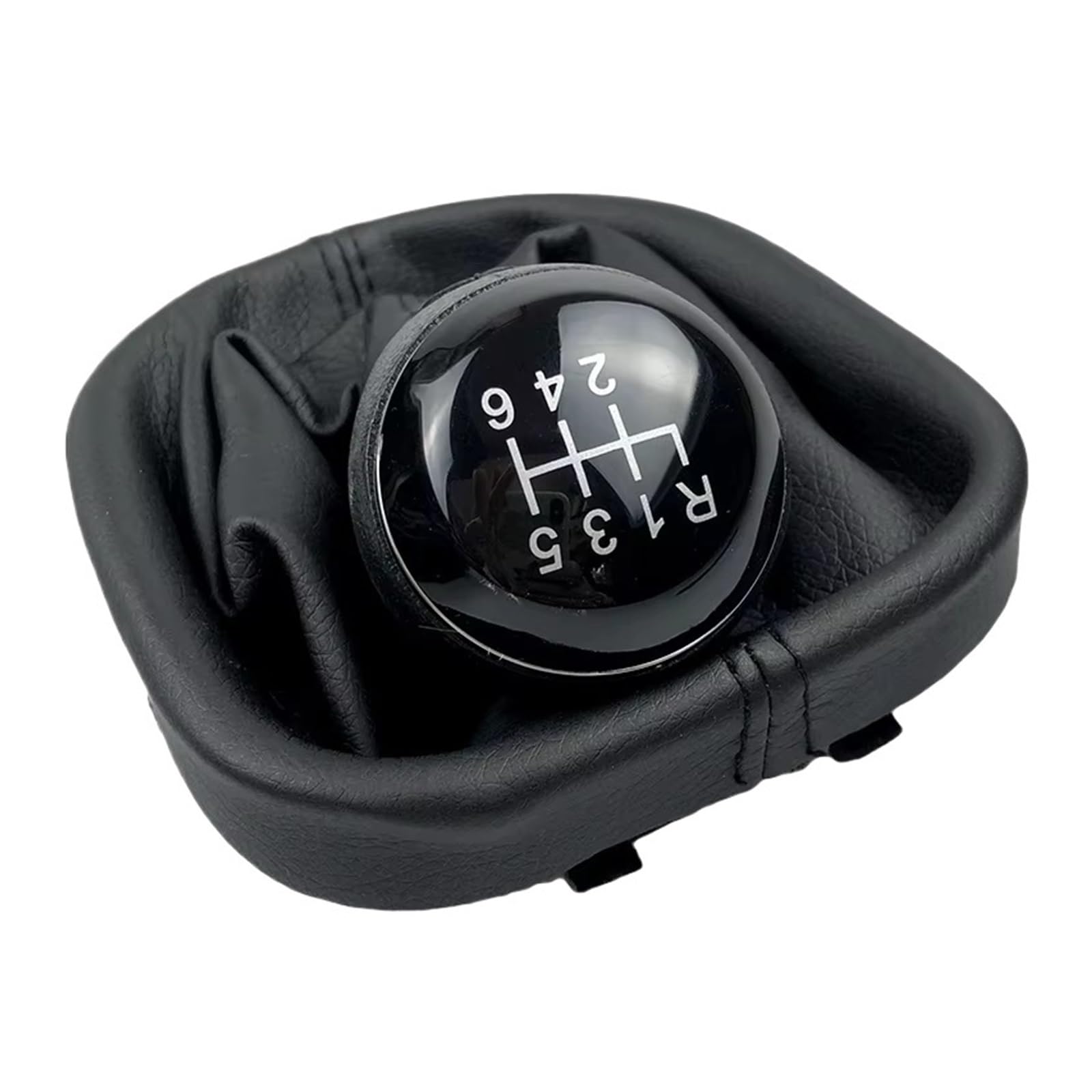 Srvsqtptvk B Model 6 Speed Car Shift Knob For Vw For Caddy Ii 2 Mk2 2004-2015 For Touran 2003-2015 6 Speed Manual Gear Shift Knob Pu Gaiter Boot(B Model 6 Speed)