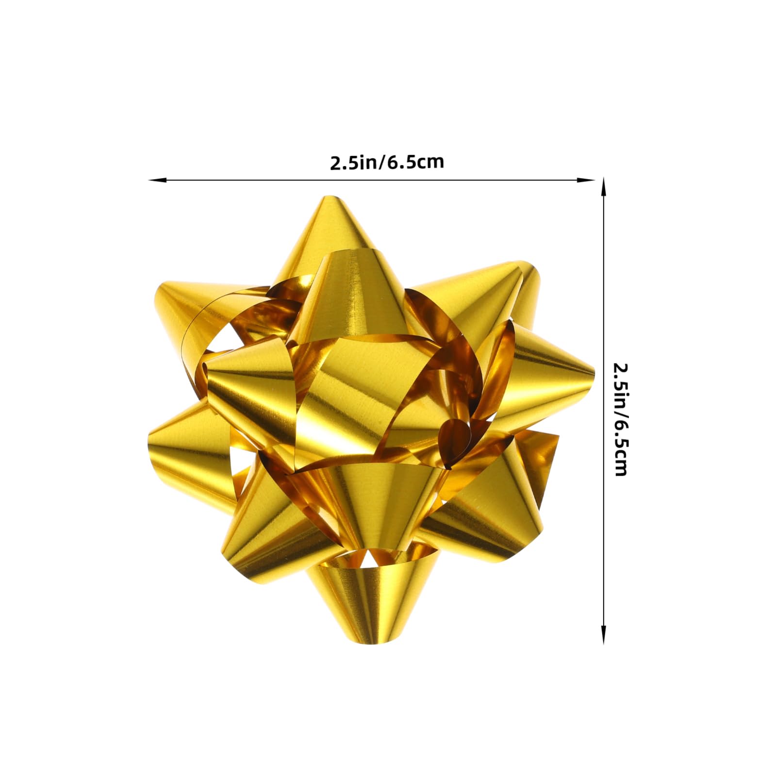 Amazon | LALAFINA 100個金色リボン星型ボウ カラフルなクリスマス装飾