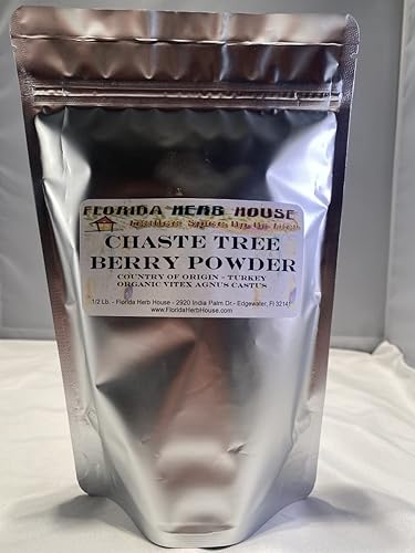 Miniatura 2 de Florida Herb House Polvo de bayas de árbol casto orgánico y sin refinar Vitex Agnus-castus (1 onza)