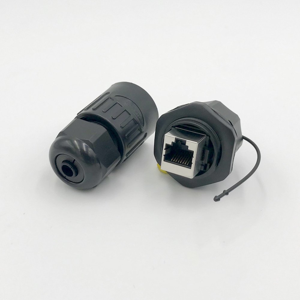 CNLINKO RJ45 Industrial Circular Connector, Male Plug & Female