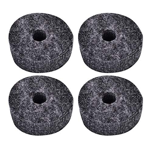 Cymbal Washer Set Drum Cymbal Sleeve + 4Pcs 4cm Drum Felt Washer + 2Pcs Wing Nut 4Pcs Metal Pad Set for High Performance Accessories