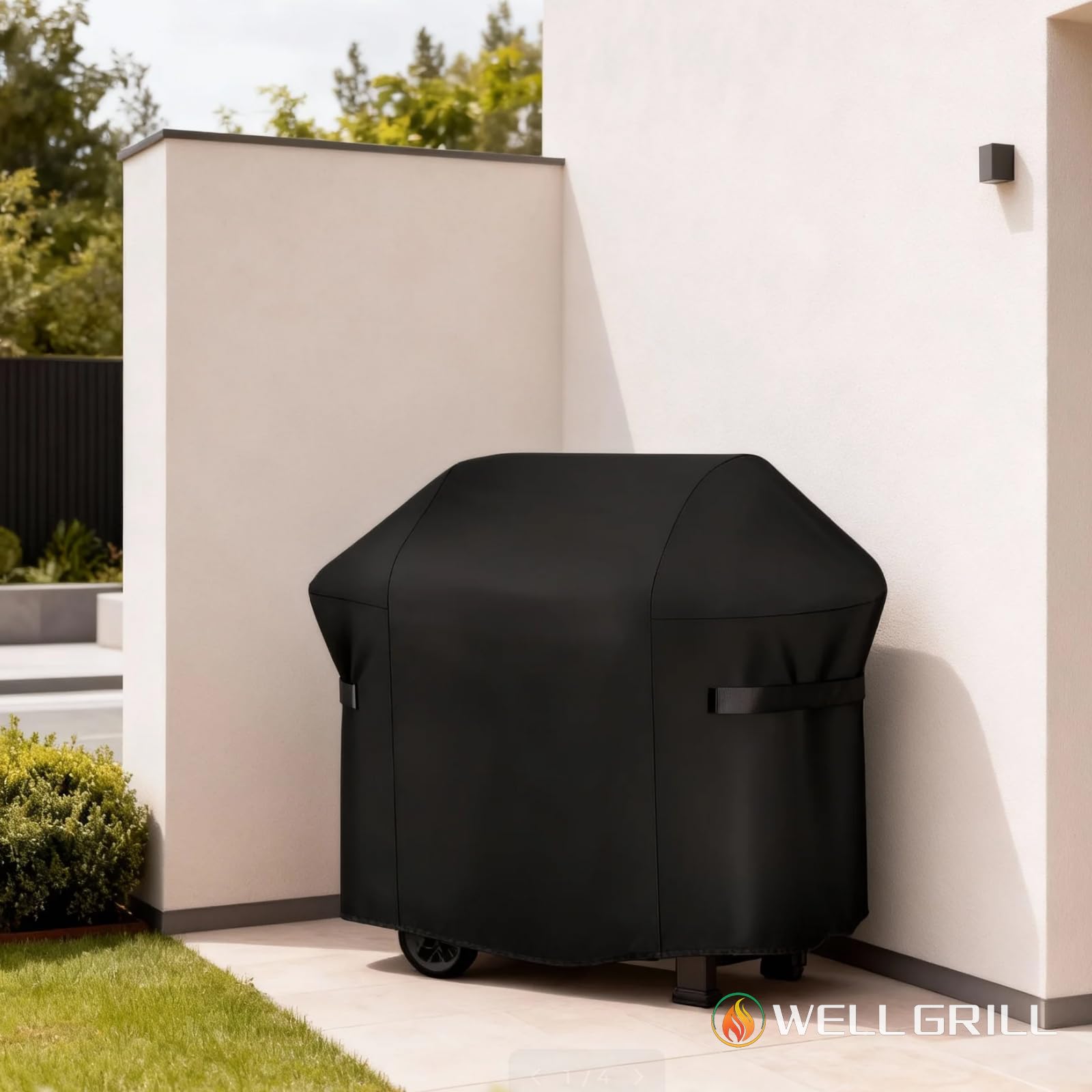 WELL GRILL Pokrowiec na grill gazowy Weber Spirit 300, odporny na warunki atmosferyczne, do grilla gazowego, 132 cm, wodoszczelny, akcesoria do grilla Weber Spirit II E310