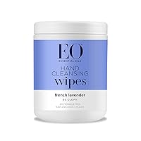 Vista 7 de EO, Toallitas desinfectantes para manos Lavender Pop Organic, 10 unidades, paquete de 6