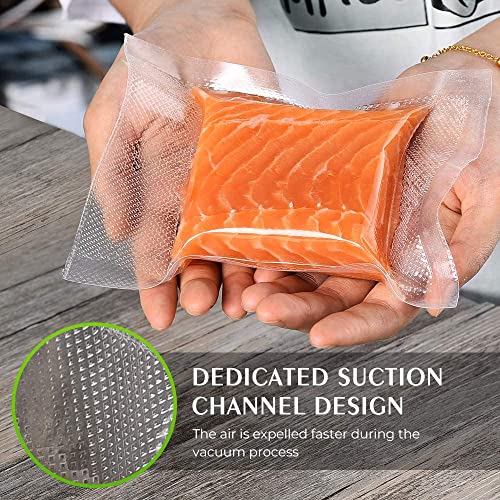 Image of Vacuum Sealer Bags, 8 inch x 12 inch Quart, 400 Pcs | Commercial Grade, BPA Free, Sous Vide Compatible, Puncture Prevention, Kitchen Essentials