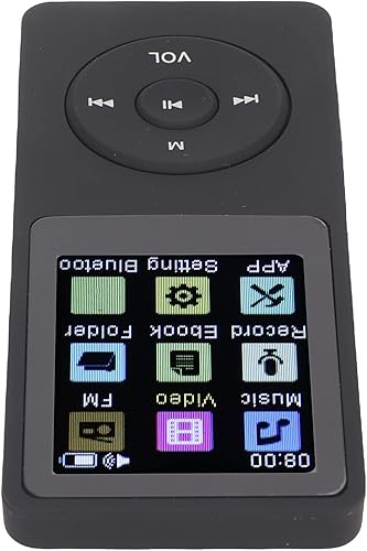 Miniatura 8 de Reproductor de MP3 Bluetooth, grabadora de voz de radio, reproductor de música de bolsillo, lector de libros electrónico, reproductor de música de