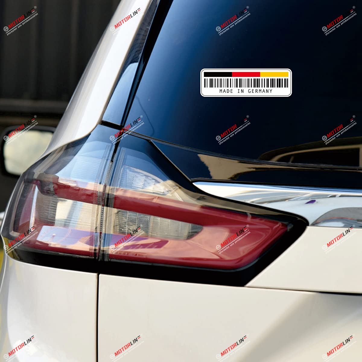 3S MOTORLINE 3X Reflective 2'' Made in Germany Decal Sticker Car Vinyl