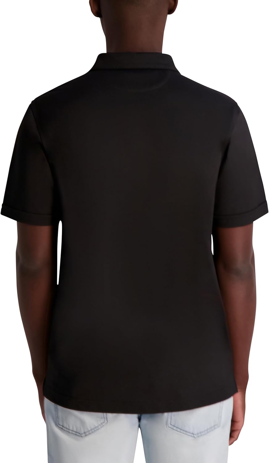 KARL LAGERFELD Mens Basic Collared Short Sleeve Polo - Image 4