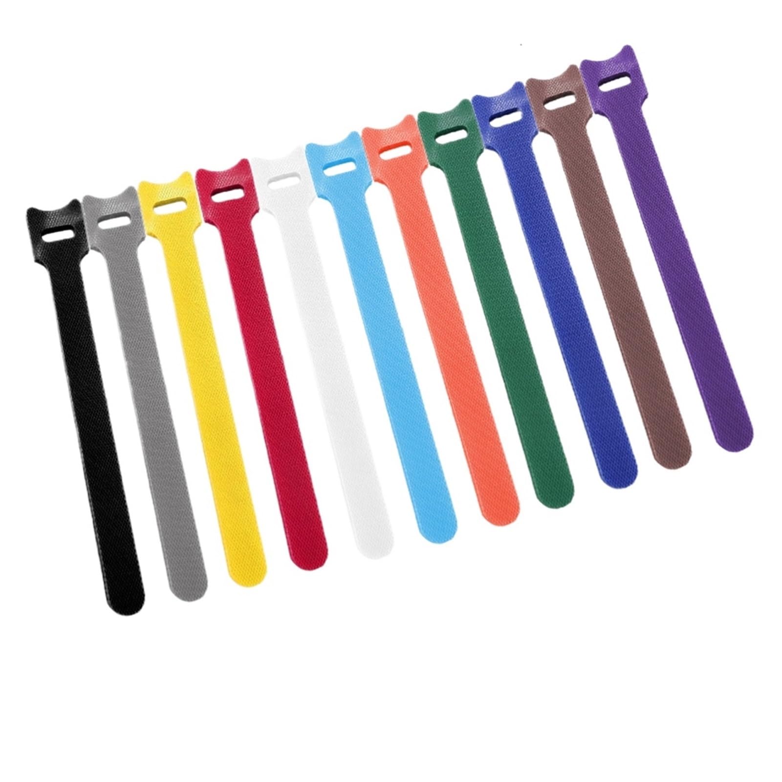 Fascette per cavi dati, 120 pezzi, staccabili, in plastica, in nylon, con cerniera, staccabili, tipo T, organizer per cavi (rosso)
