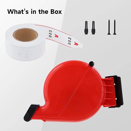 Miniatura 5 de Dispensador de boletos, dispensador de boletos, dispensador de número de boleto, dispensador de 3 dígitos para tomar un número | Máquina