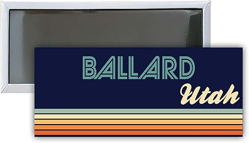 Ballard Utah Souvenir 4.75x2-Inch Rectangle Fridge Magnet Retro Design