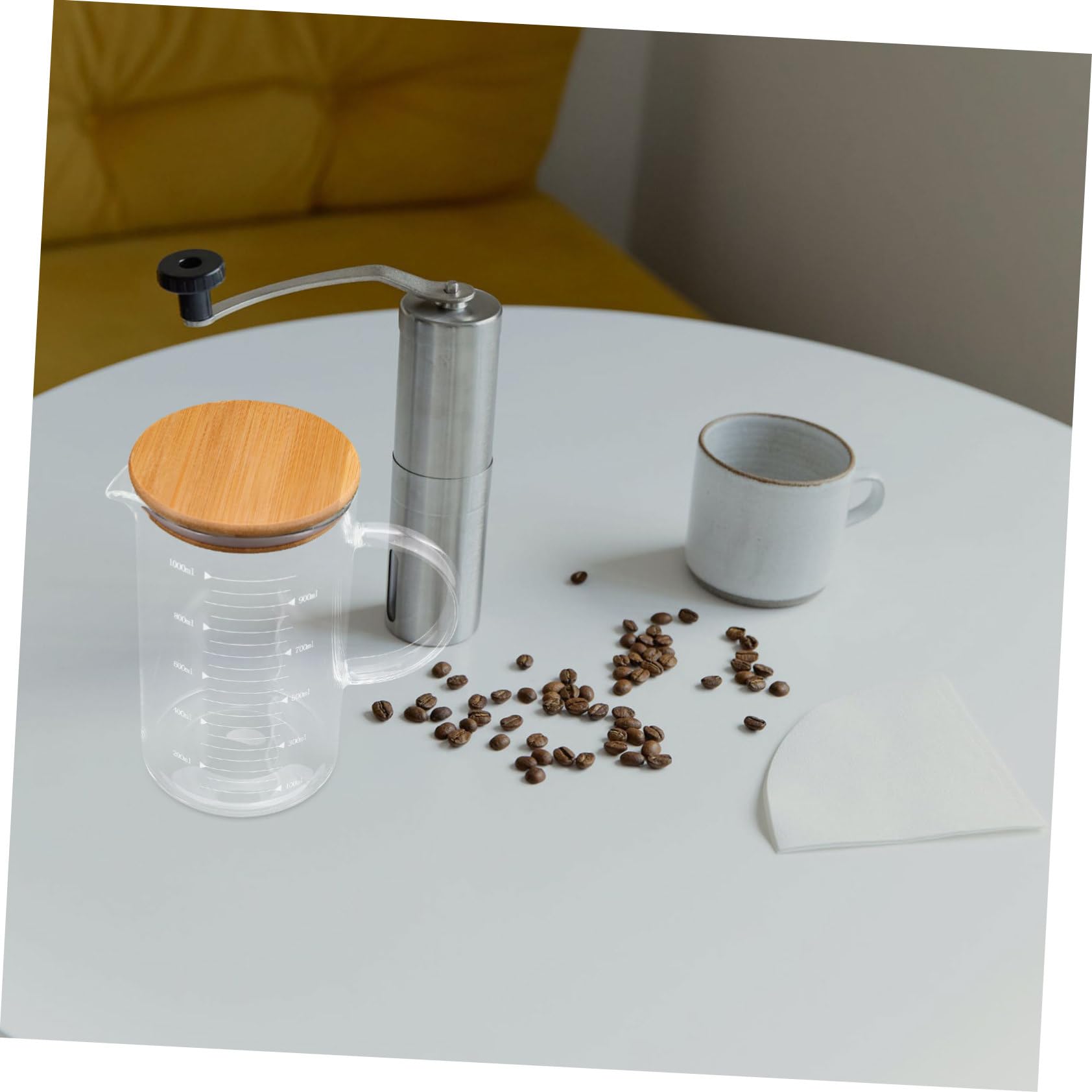 BESTOYARD Misurino Manico e Coperchio Per Caffè Succo e Bevande Misuratore Graduato Per Cucina e Ristorazione Design Elegante e Versatile
