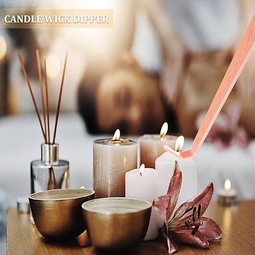 Miniatura 5 de Juego de accesorios de velas 4 en 1, recortador de mecha de vela, encendedor eléctrico USB, cortador de mecha de velas, con bolsa de almacenamiento