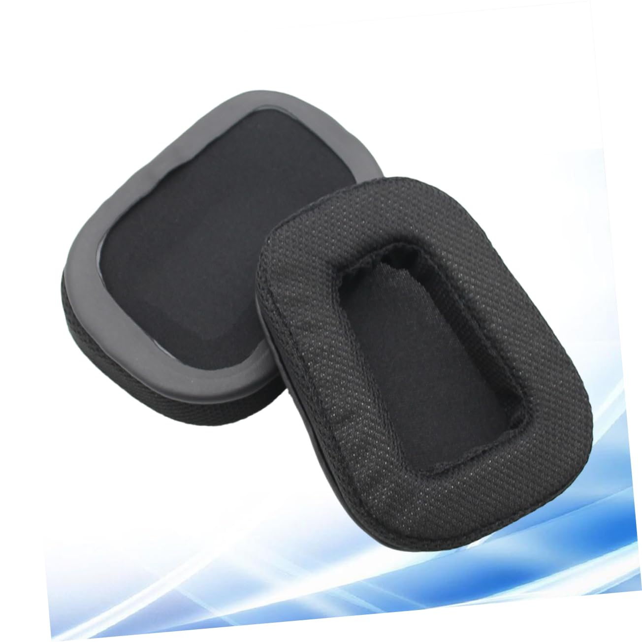 DOITOOL 3piezas Almohadillas De Repuesto Suede para Auriculares Cojines Transpirables y Cómodos para Gaming Negro