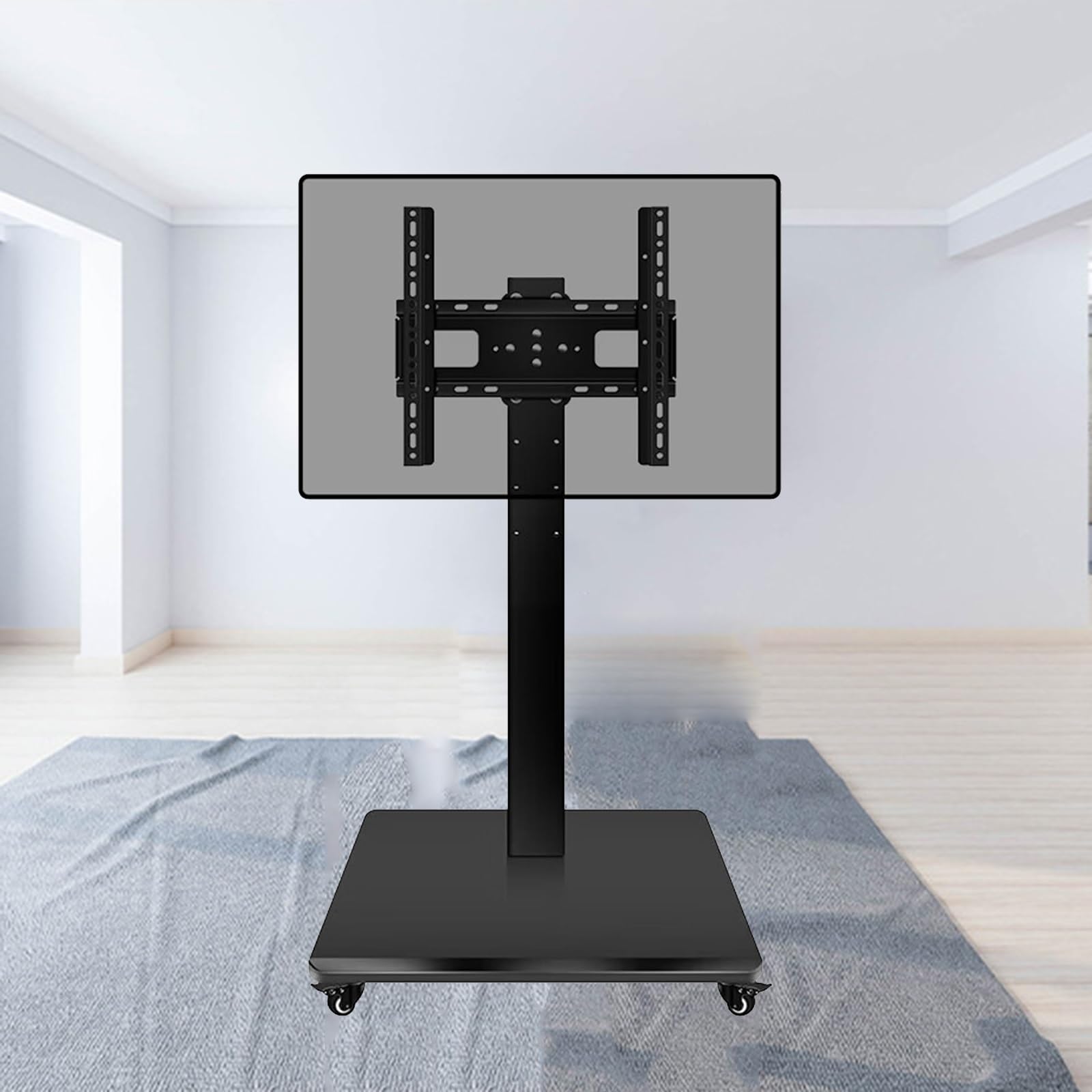 Support TV à roulettes réglable en hauteur pour un angle de vue parfait