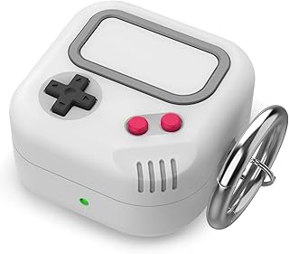 TRONWIN Silicone Case for Samsung Galaxy Buds 2 Pro/Galaxy Buds 2/Galaxy Buds Pro/Galaxy Buds Live Case Cover, Game-Machine Design Case for Galaxy Buds 2 Pro/Buds 2/ Buds Pro/Buds Live (Light Gray)