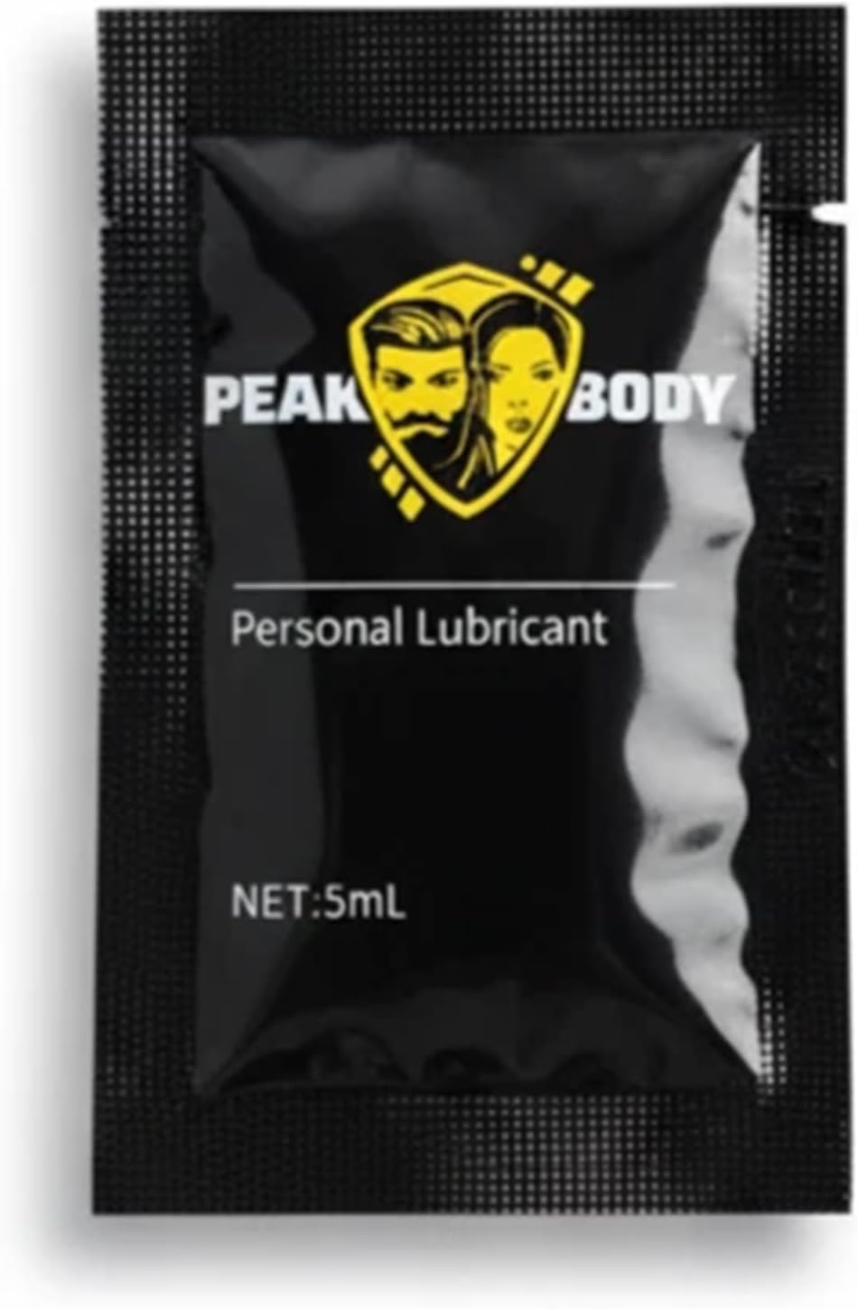 PeakBody Water-Based Personal Lubricant – 50 Individual Lube Packets, 5ml Travel Size, Glycerin & Paraben Free, Latex & Toy Safe, Discreet