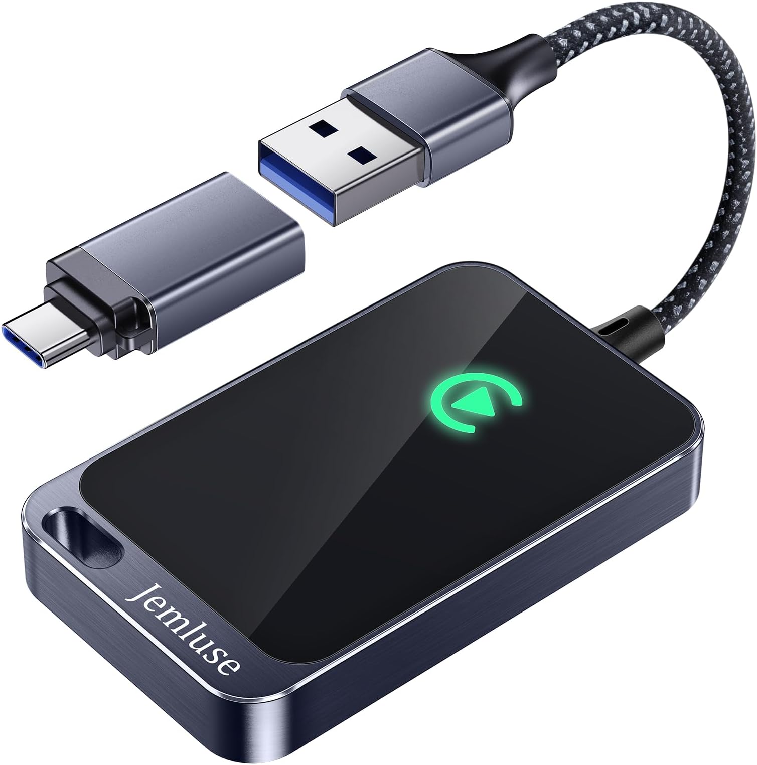 Wireless CarPlay Adapter for Apple - Stable Fast Connection for Convert Factory Wired to Wireless CarPlay Dongle Cars for iPhone - No Latency from iOS 10+ to Screen w/USB C(Pacific Blue Gray)