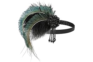 1920s Hair for Plus Sized Women Gatsby Accessories Flapper Headband for Plus...