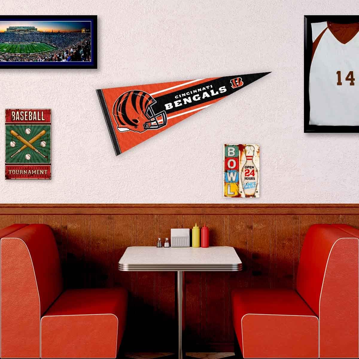 Cincinnati Bengals Official 30 inch Large Pennant - Image 3