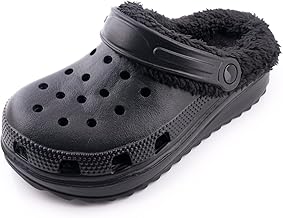 R-ISLAND Men's Winter Clogs, Adult, with Warm Lining, EVA, Comfortable, Non-Slip, Great for Home Outdoor and Indoor.