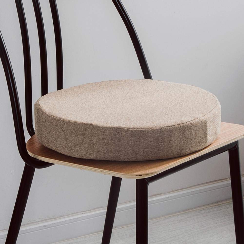 Cojín de asiento de esponja 35D café grueso y antideslizante de 40x40x6cm para silla tatami