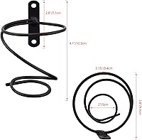 Vista 2 de MOCOUM Paquete de 6 estantes de vino montados en la pared, soporte para exhibición de botellas de vino tinto con tornillos, organizador de metal