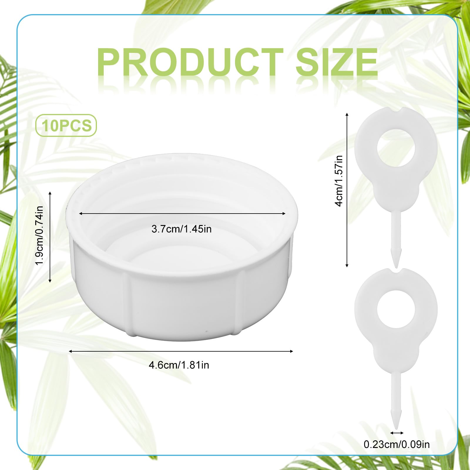 10pz Tappi per Biberon Stretti per Biberon Dr Brown e Medela, Senza BPA Tappi di Ricambio per Biberon da Viaggio e da Stoccaggio con Aghi Perforatori per Ameda e Altri Accessori (Bianco)