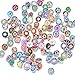 Produktbild Soleebee Glas Aluminium 12mm Click Button Schmuck Charms Set 60 Stücke - Exotische