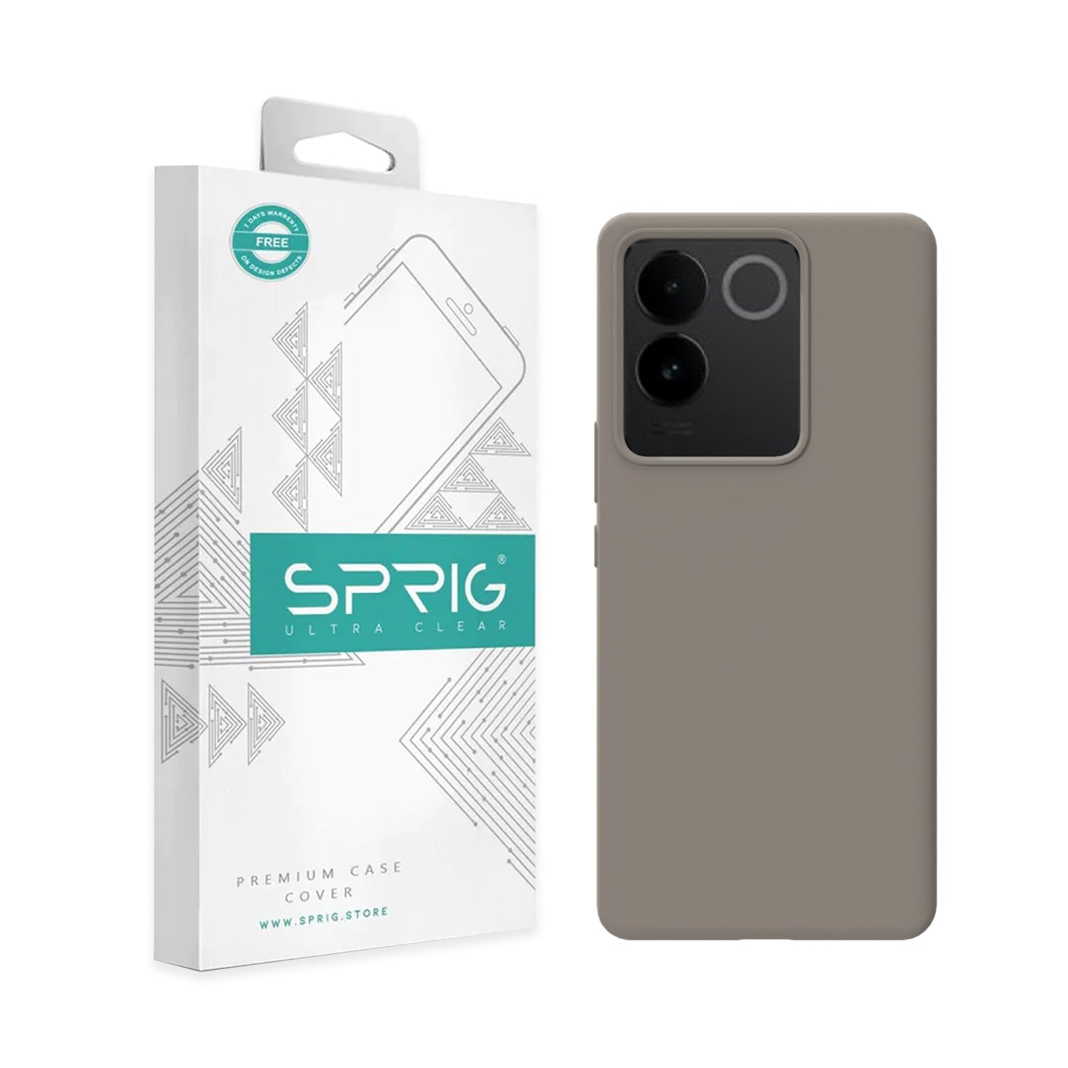 SPRIG Compatible with Vivo T2 Pro 5G Phone Liquid Silicone Premium Back Cover Drop Tested Shock Proof Case for Boys, Girls, Men & Women with Camera Protection (Light Brown) (B0CZRD84S8) Amazon Price History, Amazon Price Tracker