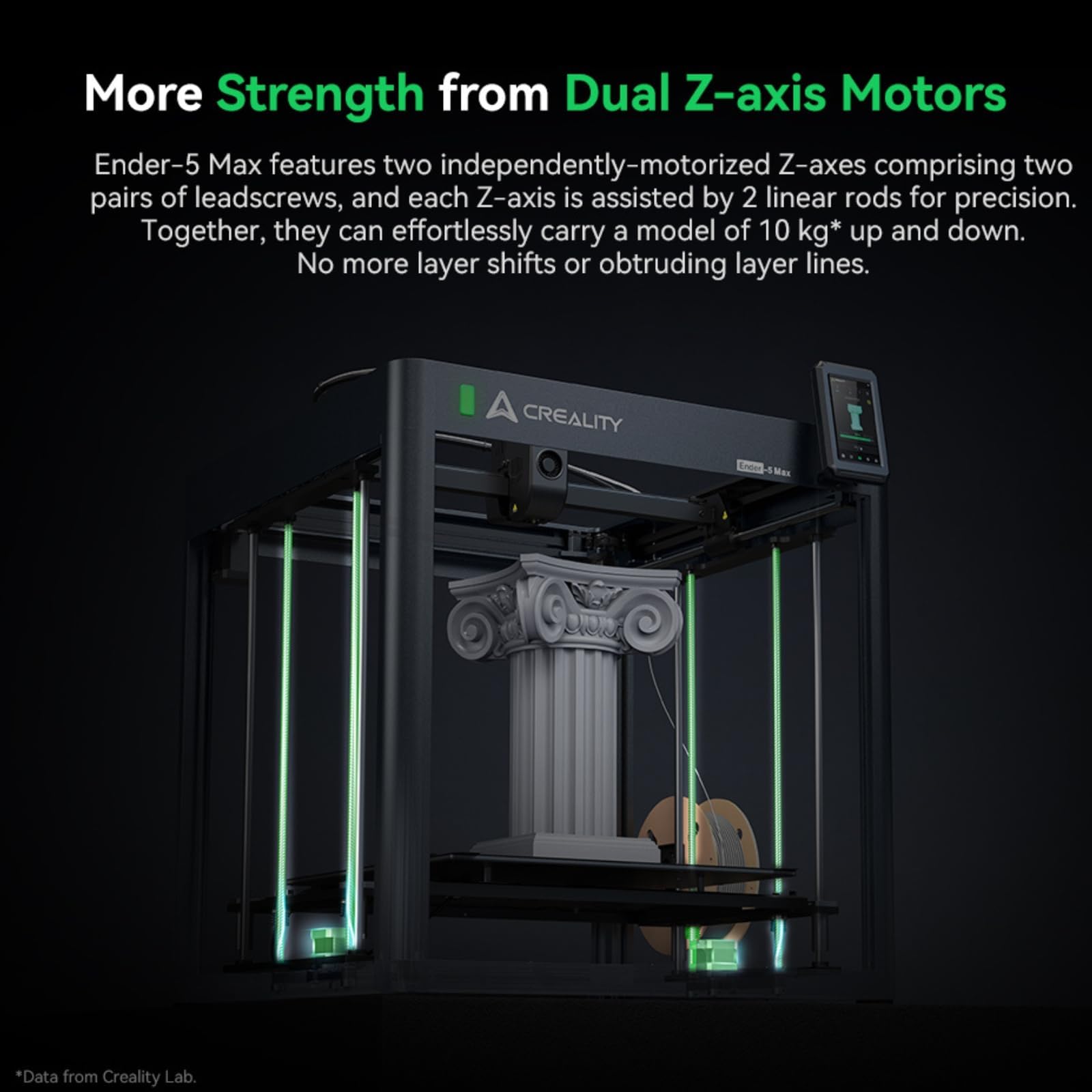 Creality Ender-5 Max 3D stampante, grande spazio di 400 × 400 × 400 mm, velocità di stampa CoreXY ultra veloce di 700 mm/s, controllo intelligente con Creality OS per stampe