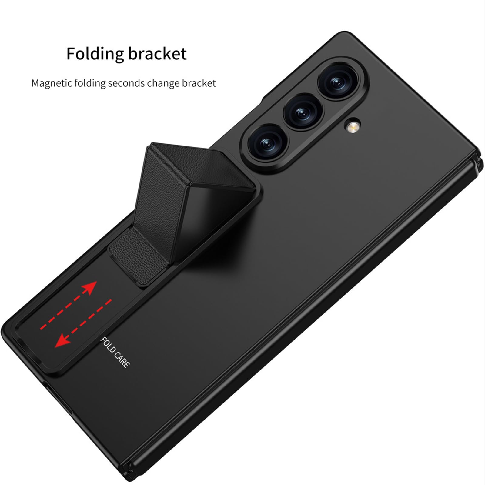 Smukłe etui do Samsung Galaxy Z Fold 8 Ultra, twardy szkliwiony PC