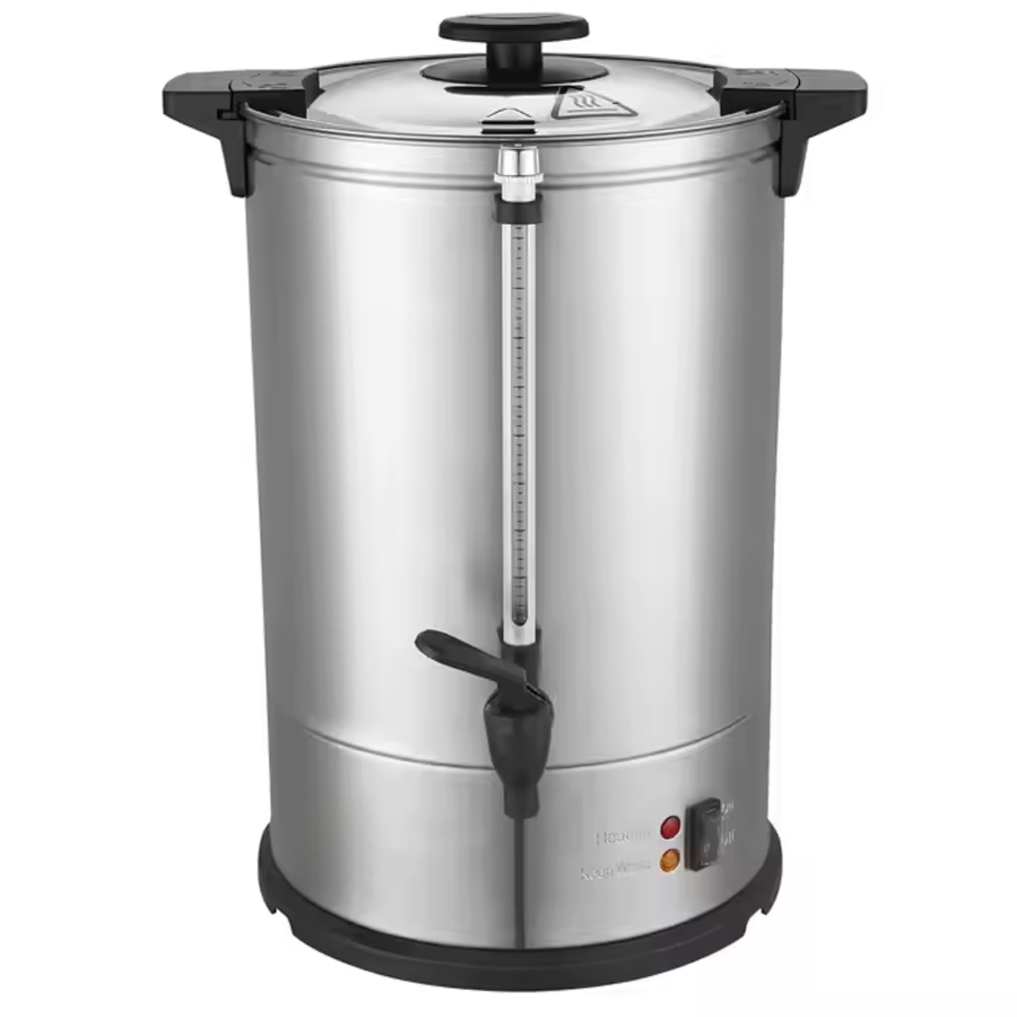 Générique Percolateur à Café Inox 15 Litres - 100 Tasses - 1500W - Avec Panier à Café - Simple Paroi