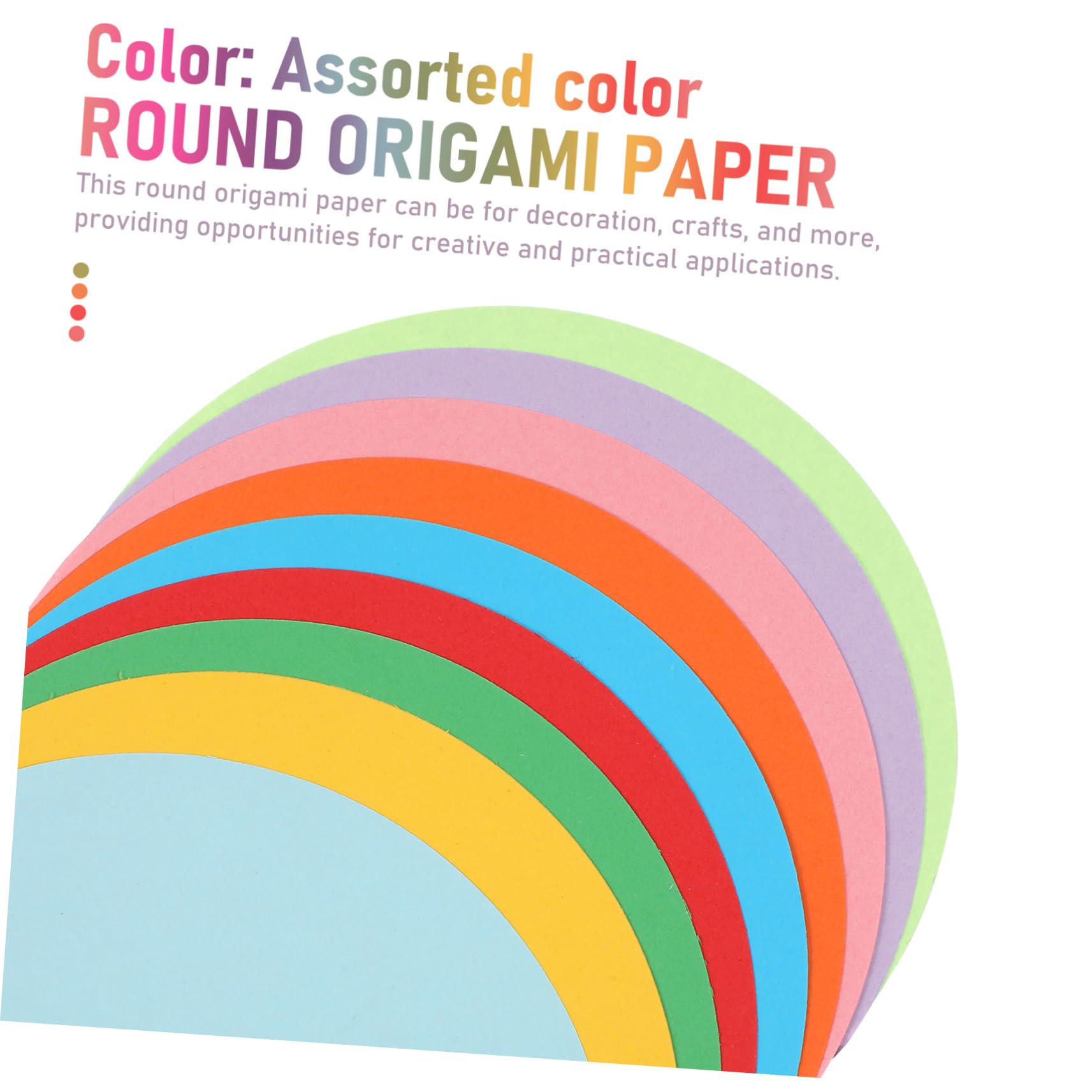 Rundes Origami Papier 500 Blatt Pastellfarben für Anfänger Kinder
