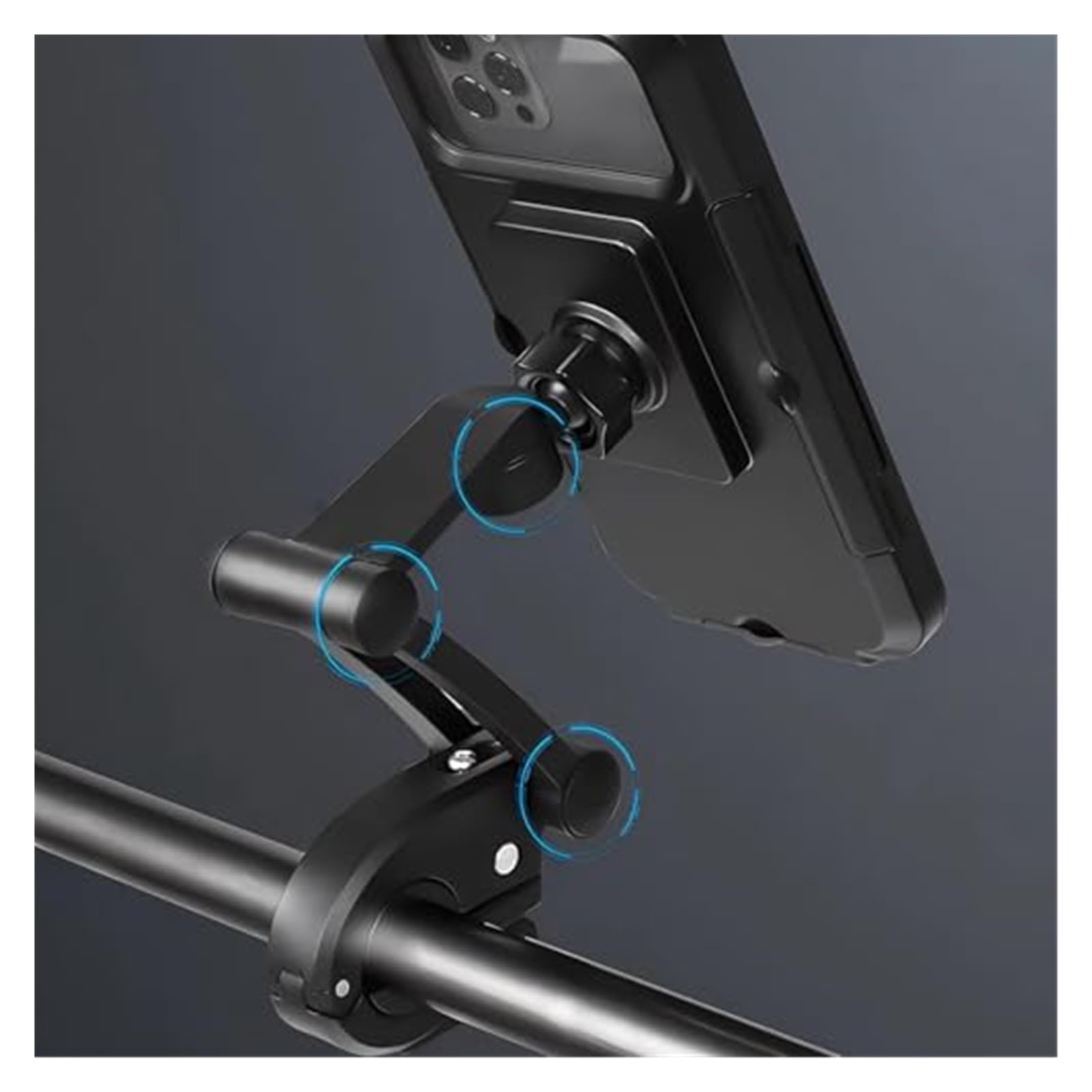 GPS Support Support Téléphone Moto pour Vélo Étanche Anti-Choc pour Électrique pour Guidon Support GPS