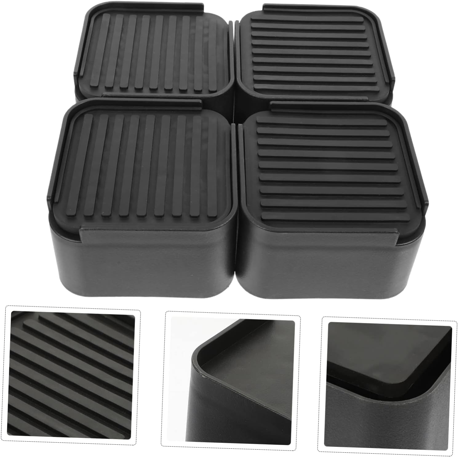 Ciieeo 1 Set Adjustable Furniture Risers Heavy Duty Bed and Couch Elevators for Safe Stability Non Slip Pads for Home and Hotels Pack