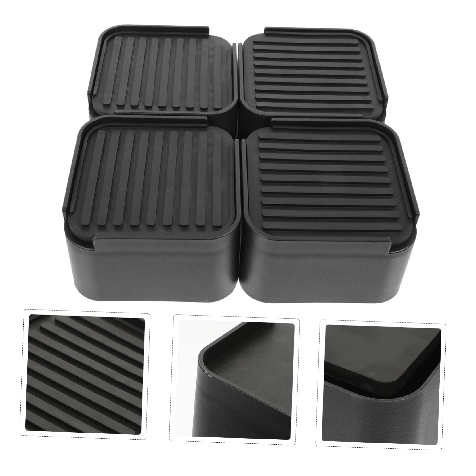 Ciieeo 1 Set Adjustable Furniture Risers Heavy Duty Bed and Couch Elevators for Safe Stability Non Slip Pads for Home and Hotels Pack