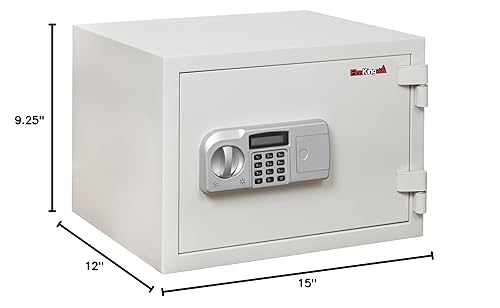 Miniatura 10 de FireKing KF08121WHE (FIRKF08121WHE) Caja de seguridad contra agua e incendios de una hora, 0.53 pies cúbicos, 16-12 x 14 x 11-34, color blanco.,