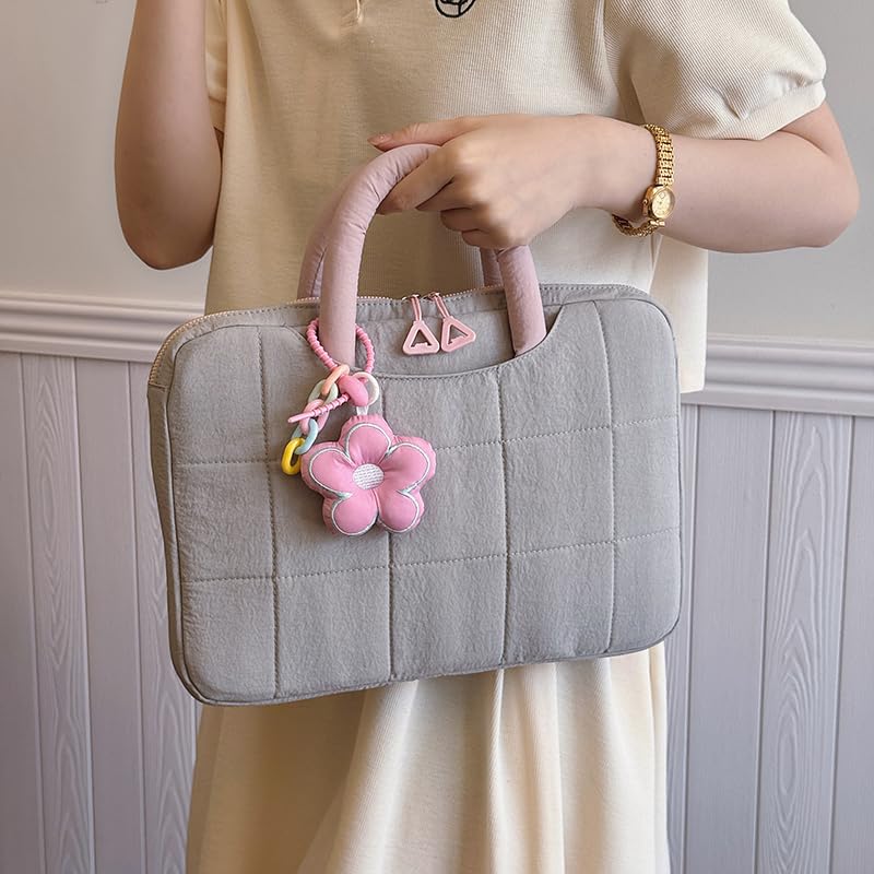 Checkerboard Laptop Sleeve 13.78 Inch, Nylon Padded Computer Bag with Stylish Design – Lightweight Tablet Case for/Work/Travel, Women’s Fashionable Carryall4