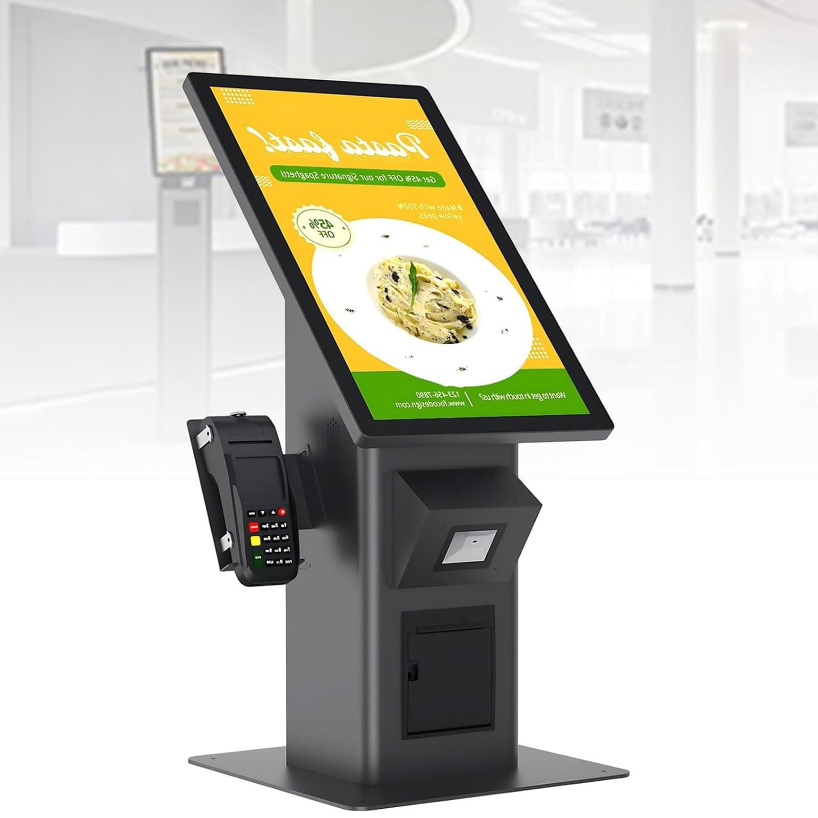 PixCy Quiosco De Autoservicio 21.5",Terminal Pedidos Soporte Montaje Pos