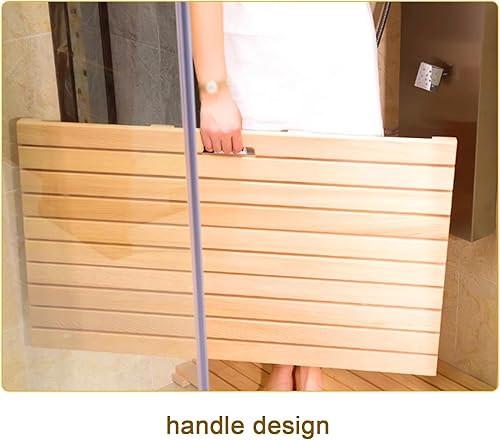 Miniatura 6 de Tapete de baño de bambú, tapete de baño de madera, tapete de inodoro de madera, tapete antideslizante para bañera, tapete de baño de bambú con patas