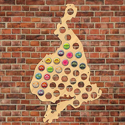 Carte de bière Islande tableau pour capsules 50x30 cm M0027 - 4