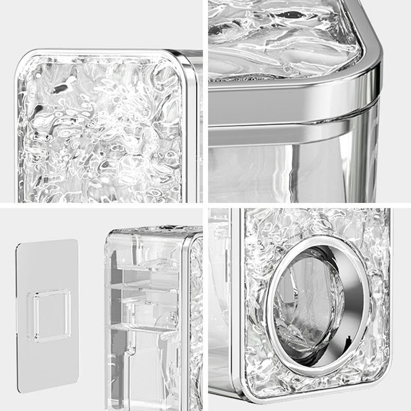 Image of Automatic Toothpaste Dispenser Premium Wall Mounted - Transparent ABS Plastic, No-Drill Adhesive Installation, Waterproof & Space-Saving Bathroom Organizer (Toothpast Dispenser)