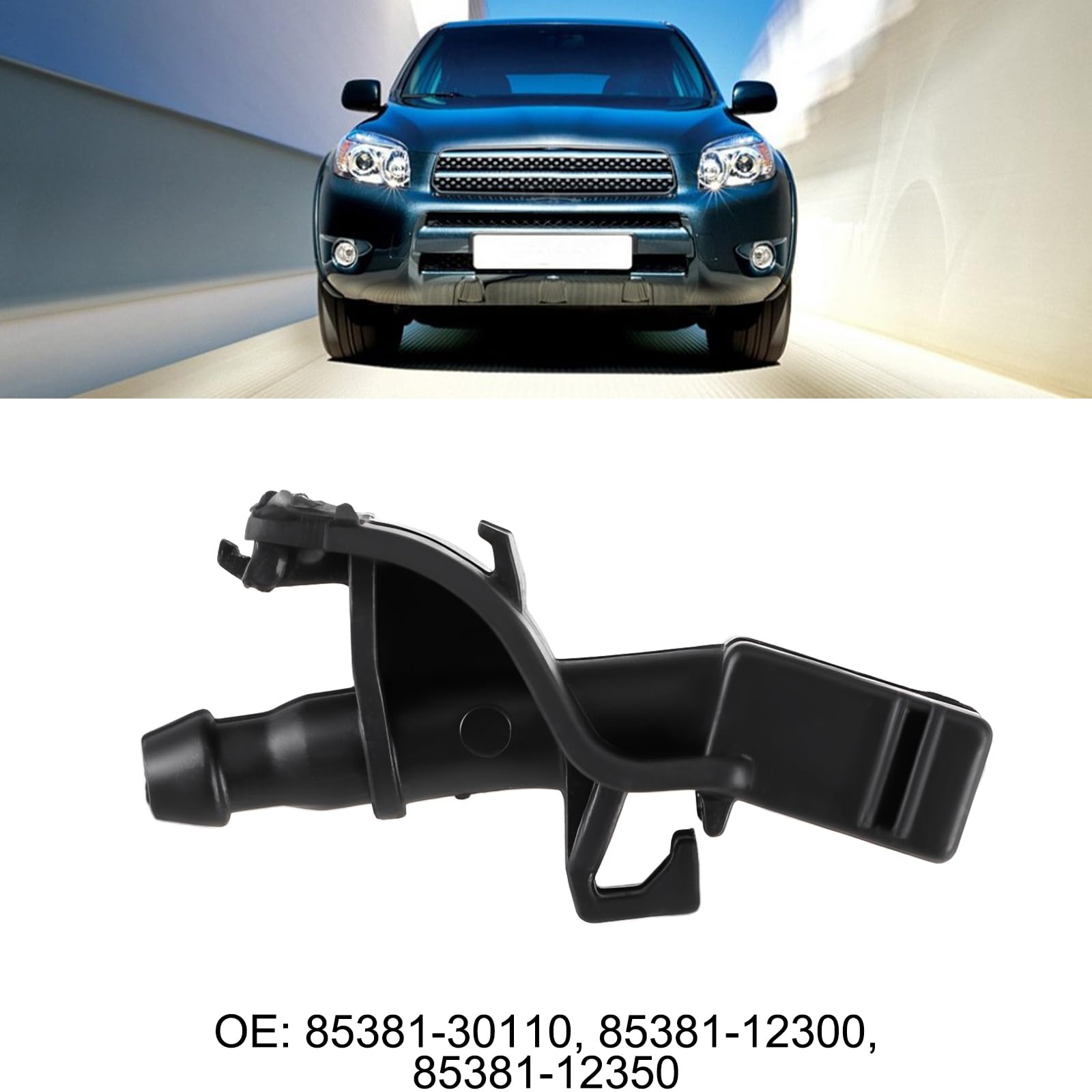 4 szt. Dysze spryskiwacza przedniej szyby samochodu 85381-12300 kompatybilne z Camry kompatybilne z Corolla