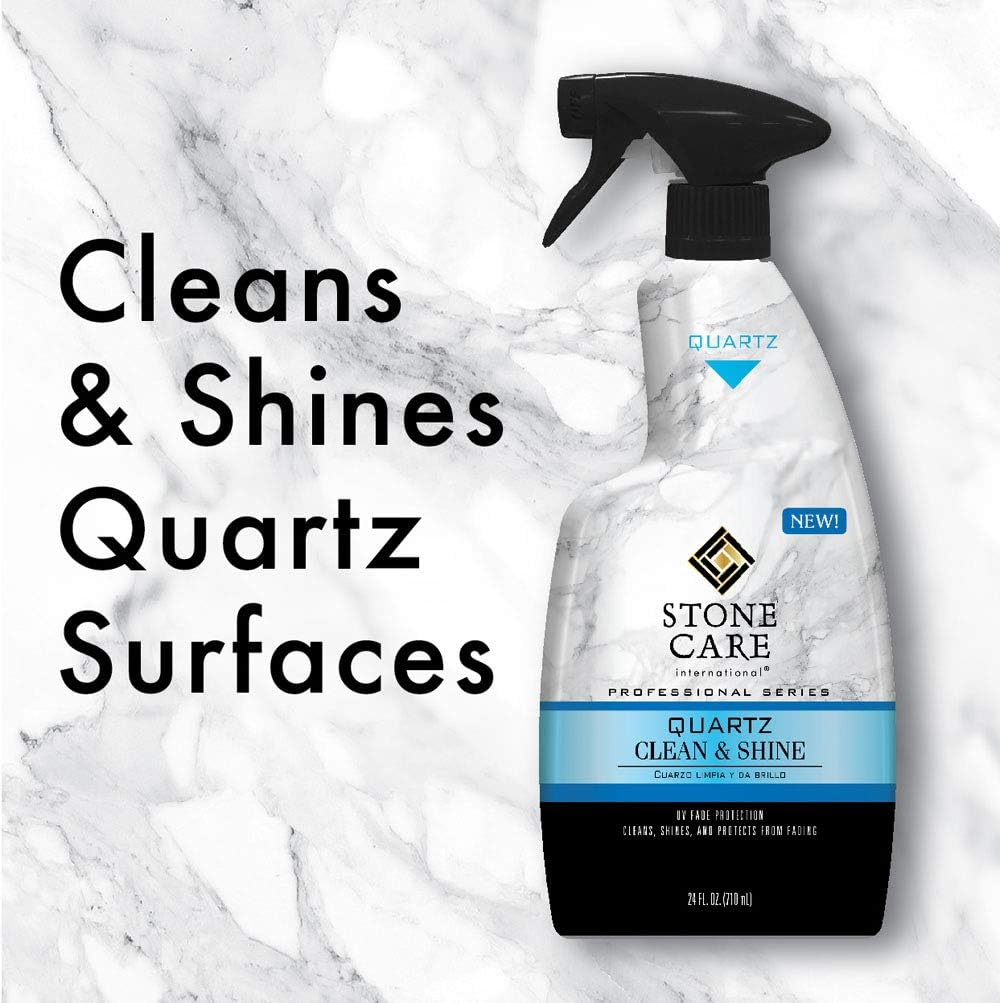 Stone Care International Quartz Cleaner and Polish - 24 Ounce (2 Pack) - Clean & Shine Your Quartz Countertops Islands and Stone Surfaces with UV Protection : Health & Household