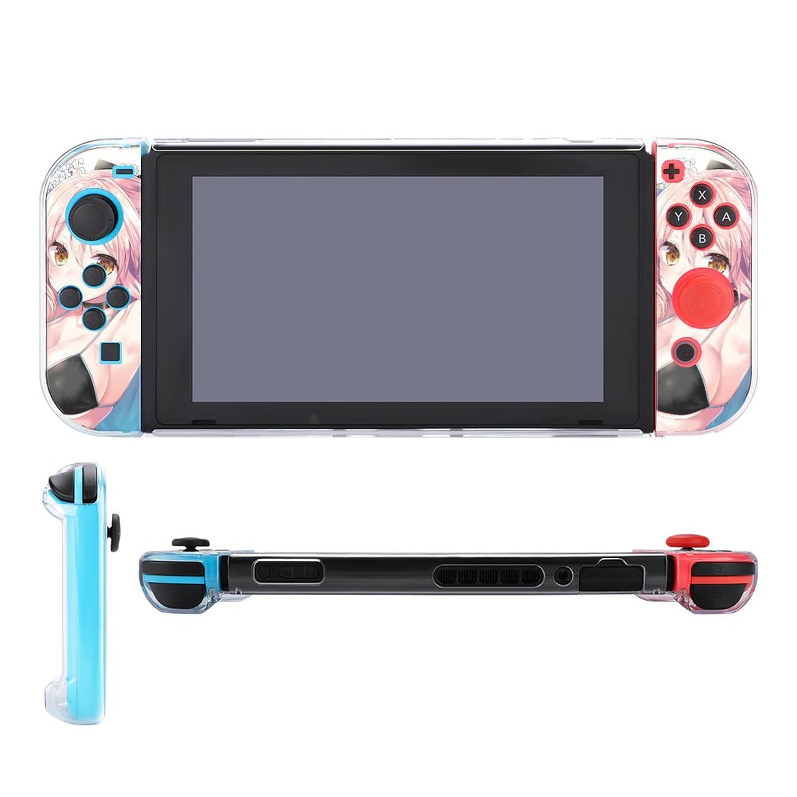 Amazon.co.jp: Switch カバー FGO 沖田総司 保護シェル スイッチカバー 全面保護ケース スイッチ専用 分体式カバー ...