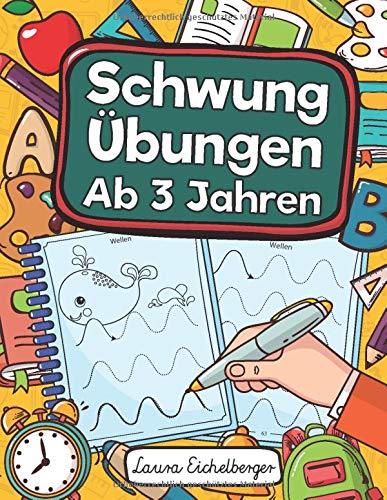 Schwungübungen Ab 3 Jahren: Übungsheft Mit Schwungübungen Zur Erhöhung Der Konzentration, Augen- Schwungübungen Ab 3 Jahren: Übungsheft Mit Schwungübungen Zur Erhöhung Der Konzentration, Augen-